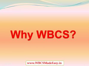 WBCS Exam Structure