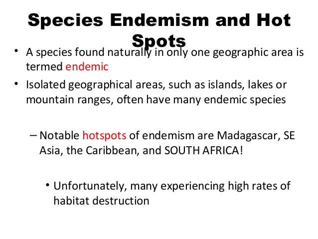 Endemism – Botany Notes – For W.B.C.S. Examination.