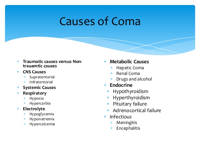 Causes Of Coma – Medical Science Notes – For W.B.C.S. Examination.