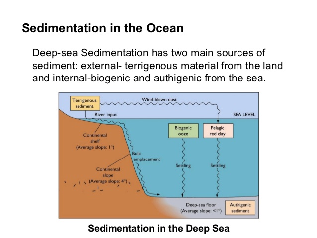 Marine sediments – Geography Notes – For W.B.C.S. Examination.