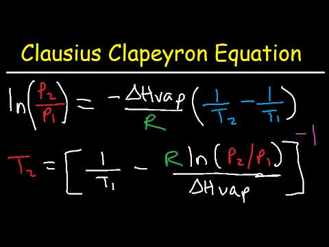 W.B.C.S. Examination Notes On – Chemistry – Clausius-Clapeyron Equation.