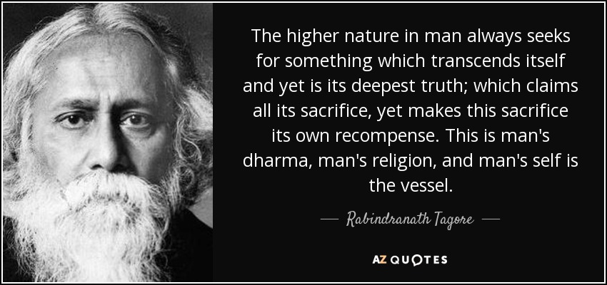 Nature Of Man – Rabindranath Tagore -Philosophy Notes – For W.B.C.S. Examination.