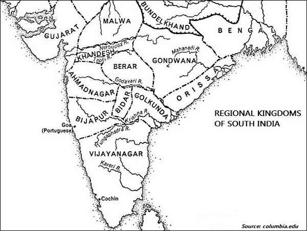 Deccan And South India – Indian History Notes – For W.B.C.S Examination.