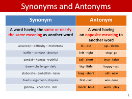 Verbal Ability – Synonyms and Antonyms – Notes For W.B.C.S Examination.