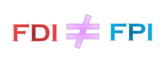 Difference Between FDI (Foreign Direct Investment) And FPI (Foreign Portfolio Investment).