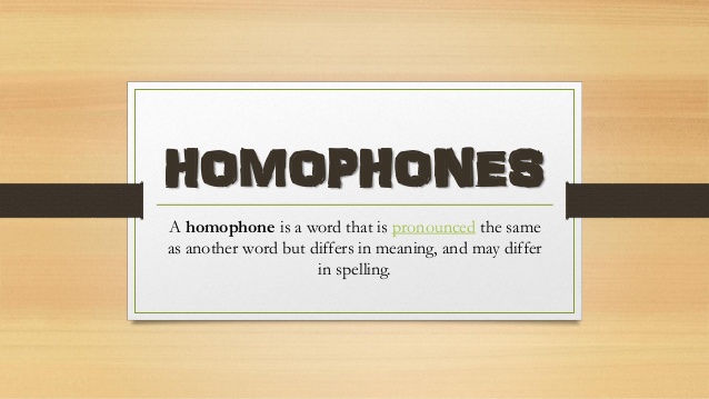 Homophones – English Composition Notes – For W.B.C.S. Examination.