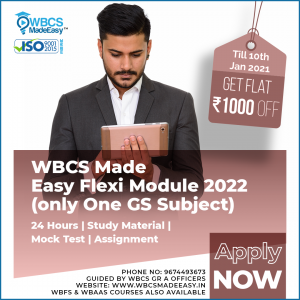 West Bengal Civil Service Flexi Module Course Guidance Course Any GS Subject