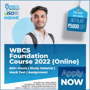 WBCS Foundation Course Fully Online 2021-22