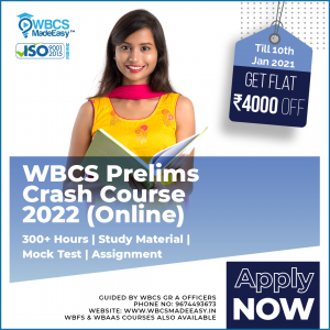 WBCS Prelims Crash Course Fully Online 2022