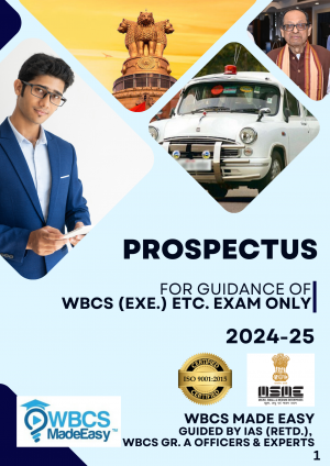 WBCS MADE EASY PROSPECTUS FOR WBCS EXAM 2024-25.