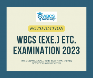 WBCS (Etc.) Examination 2023 Notification Eligibility Age Limit Syllabus Reservation Etc.