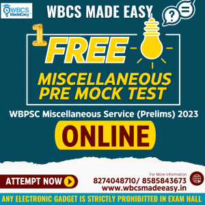 Miscellaneous Service (Prelims) 2024 Free Mock Test