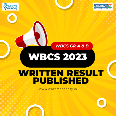 WBCS Group A And B 2023 Written Result And Cutoff Marks – Call For Interview