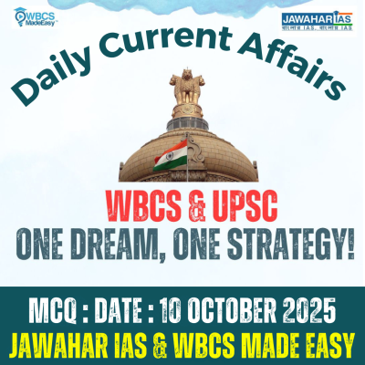 WBCS Daily Current Affairs Multiple Choice Questions MCQ 10.10.2025