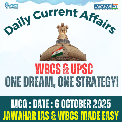 WBCS Daily Current Affairs Multiple Choice Questions MCQ 06.10.2025